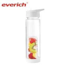 stock 2021 Popular 750 ML BPA Free MiLove Tritan Plastic Fruit Infuser Tritan Plastic Water Bottle White Color IN STOCK